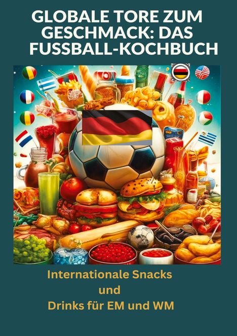 Ade Anton: Globale Tore zum Geschmack: Das Fußball-Kochbuch: Fußballfest der Aromen: Internationale Snacks &amp; Getränke für EM und WM ¿ Ein kulinarisches Reisebuch, Buch