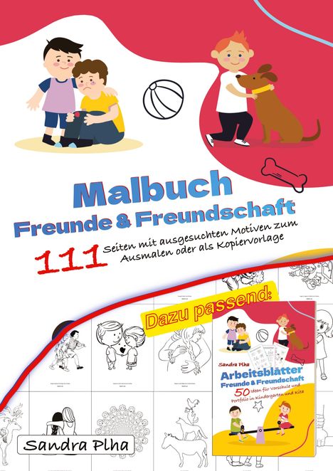 Sandra Plha: KitaFix Malbuch Freunde und Freundschaft, Buch