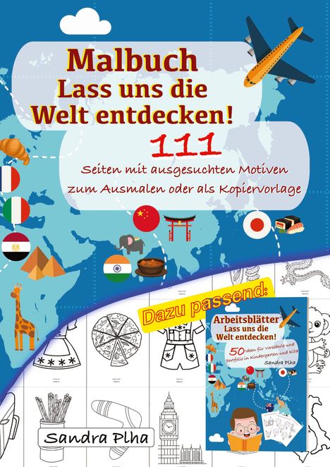 Sandra Plha: KitaFix Malbuch Lass uns die Welt entdecken!, Buch