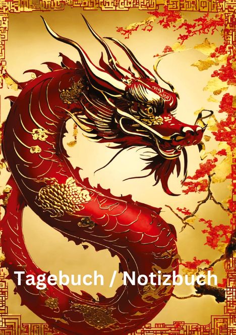 Willi Meinecke: Tagebuch /Notizbuch Chinesische Tierkreis Drache, Buch