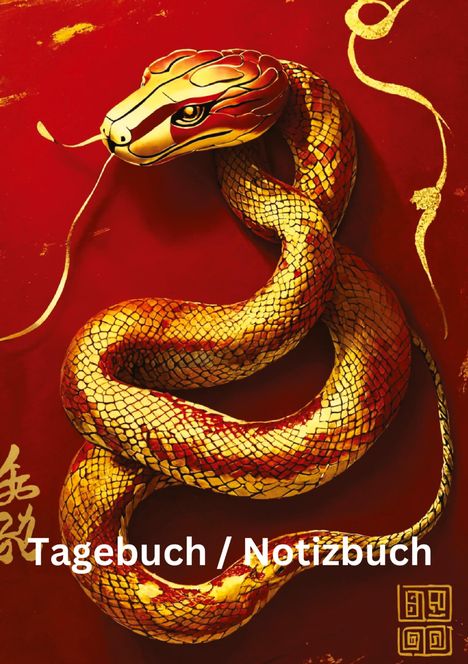 Willi Meinecke: Tagebuch / Notizbuch Chinesische Tierkreis Schlange, Buch