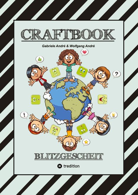 Gabriele André: Craftbook - 140 Seiten Mit Lustigen Ausmalmotiven - Knifflige Rätsel - Spannende Aufgaben - Lustiges Bastelspiel, Buch
