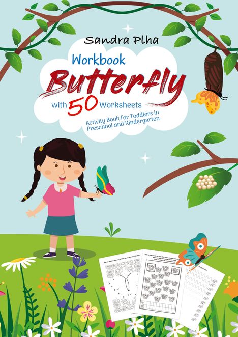 Sandra Plha: Workbook Butterfly with 50 Worksheets, Buch