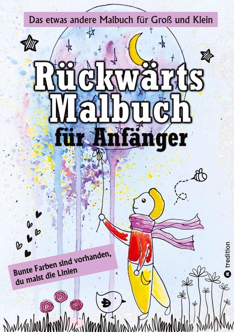 Lady Lanais: Rückwärts Malbuch - Umgekehrtes Ausmalbuch - Linienmalbuch für Anfänger - 50 farbige Bilder, Buch