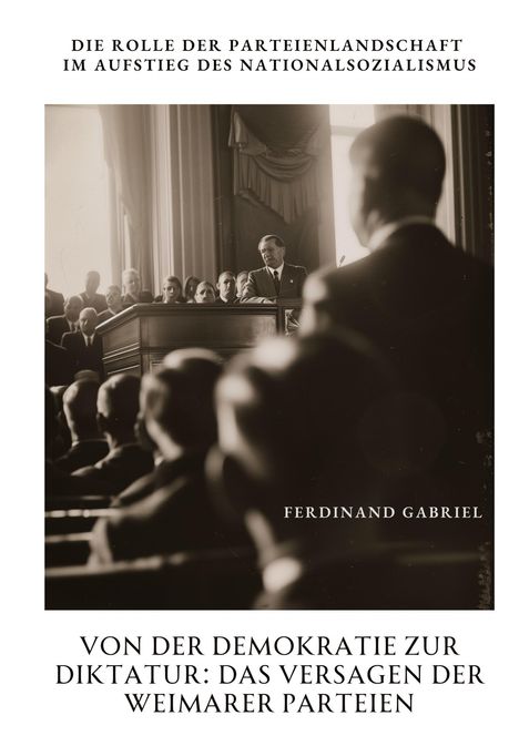 Ferdinand Gabriel: Von der Demokratie zur Diktatur: Das Versagen der Weimarer Parteien, Buch