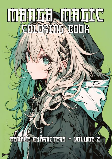 Artific: MANGA MAGIC Coloring Book - 50 unique coloring pages, Buch