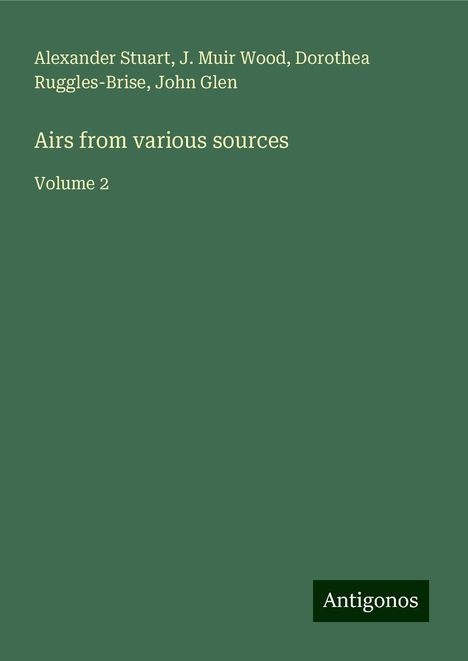 Alexander Stuart: Airs from various sources, Buch