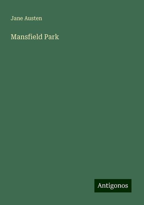 Jane Austen: Mansfield Park, Buch