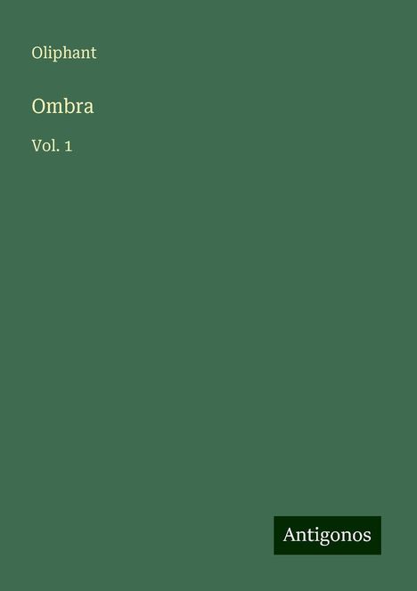 Oliphant: Ombra, Buch