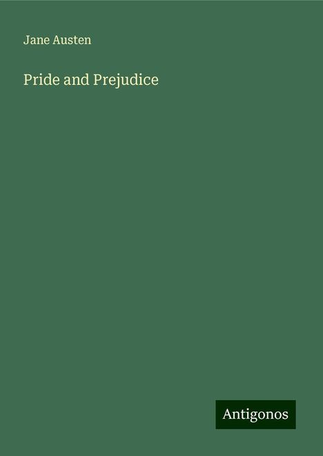 Jane Austen: Pride and Prejudice, Buch