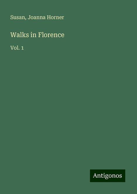 Susan: Walks in Florence, Buch
