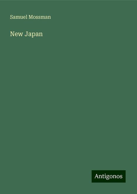 Samuel Mossman: New Japan, Buch