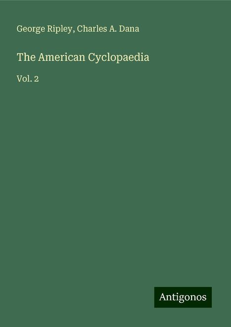 George Ripley: The American Cyclopaedia, Buch