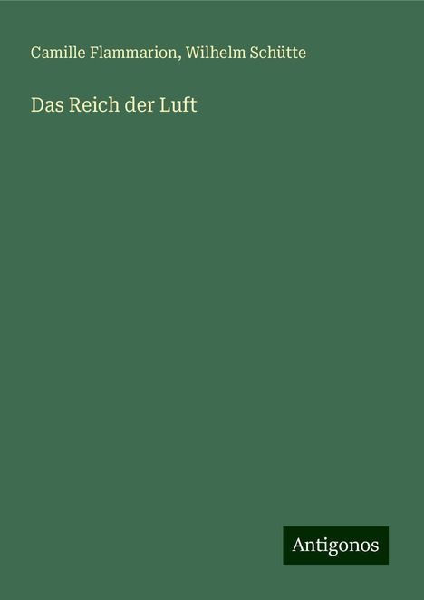 Camille Flammarion: Das Reich der Luft, Buch