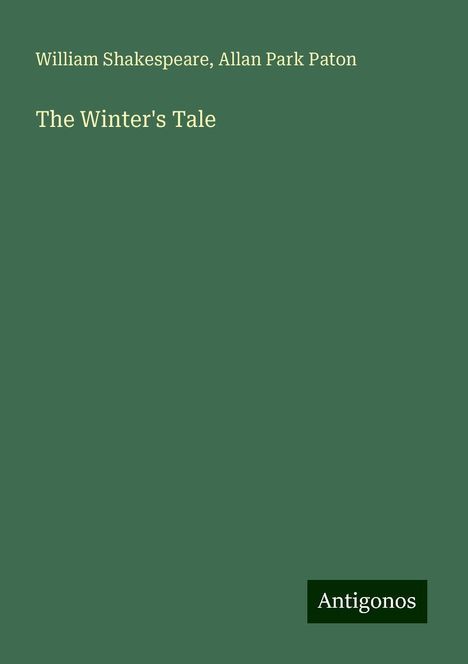 William Shakespeare: The Winter's Tale, Buch