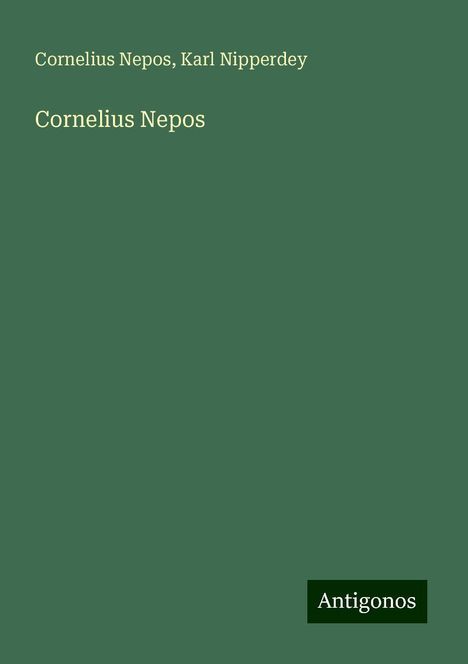 Cornelius Nepos: Cornelius Nepos, Buch