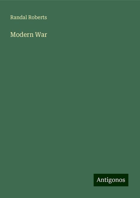 Randal Roberts: Modern War, Buch