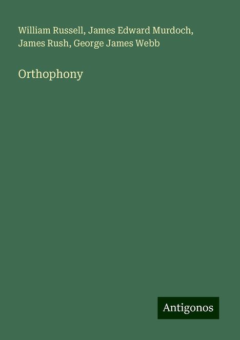 William Russell (geb. 1974): Orthophony, Buch