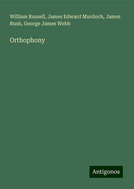 William Russell (geb. 1974): Orthophony, Buch