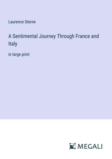 Laurence Sterne: A Sentimental Journey Through France and Italy, Buch