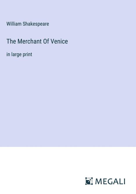 William Shakespeare: The Merchant Of Venice, Buch