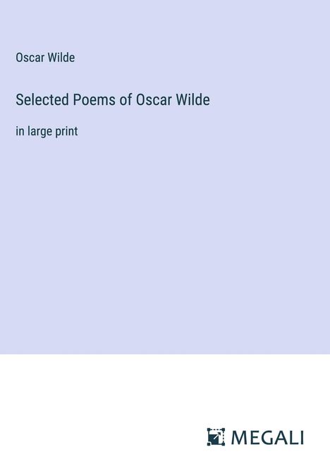 Oscar Wilde: Selected Poems of Oscar Wilde, Buch