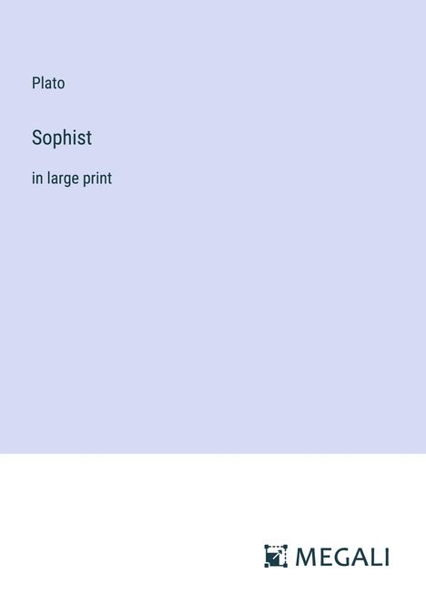 Plato: Sophist, Buch