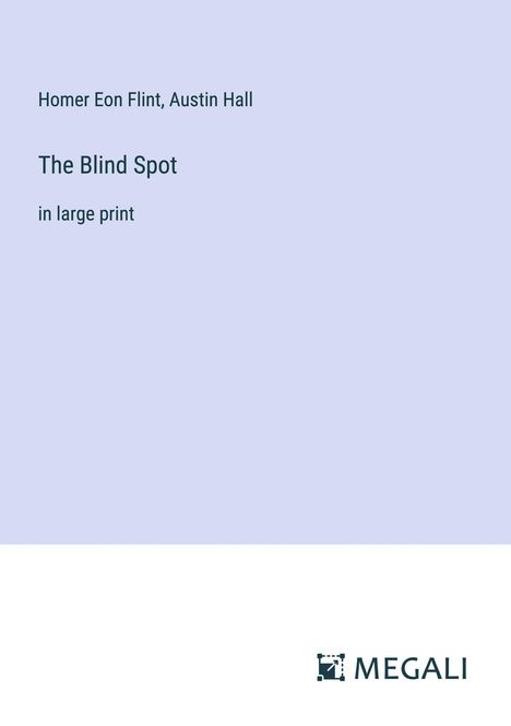 Homer Eon Flint: The Blind Spot, Buch