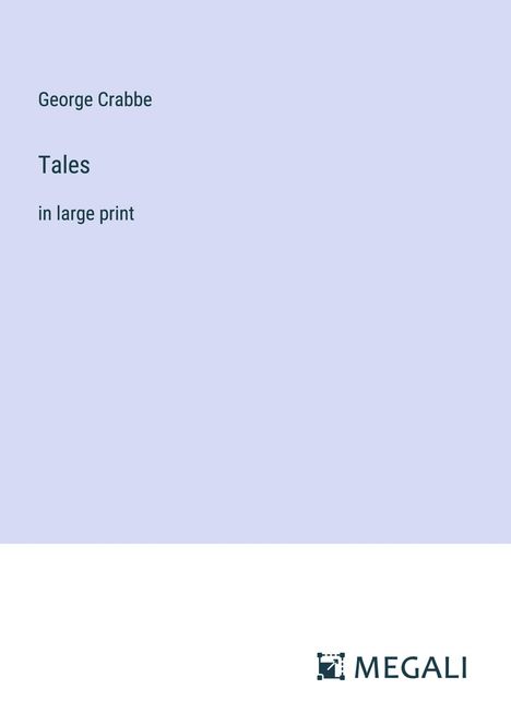 George Crabbe: Tales, Buch