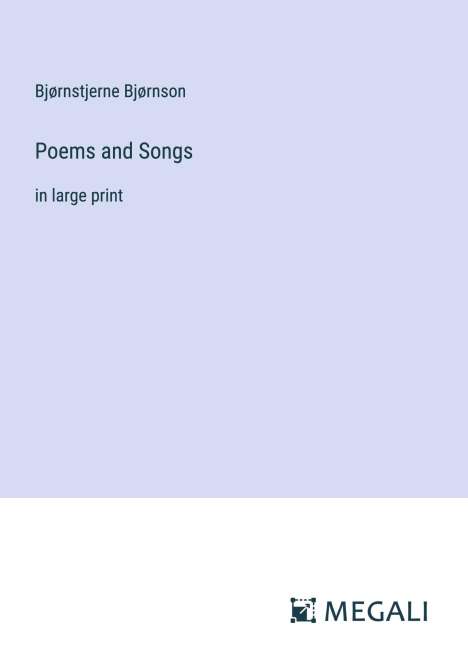 Bjørnstjerne Bjørnson: Poems and Songs, Buch