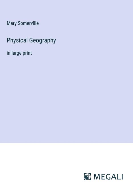 Mary Somerville: Physical Geography, Buch