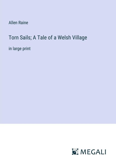 Allen Raine: Torn Sails; A Tale of a Welsh Village, Buch