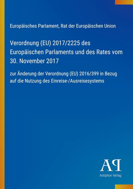 Europäisches Parlament, Änderung der Verordnung (EU) 2016/399, Einreise/Ausreisesystem, blau, gelber Streifen links.
