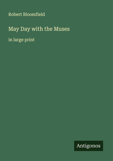 Robert Bloomfield: May Day with the Muses, Buch