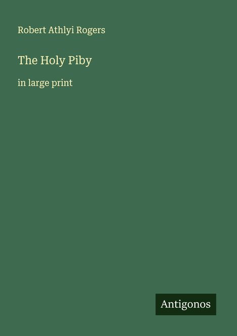 Robert Athlyi Rogers: The Holy Piby, Buch
