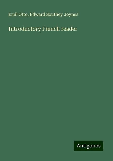 Emil Otto: Introductory French reader, Buch