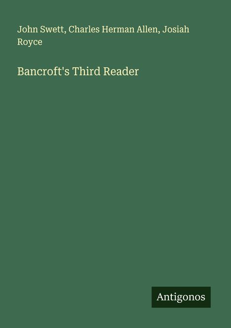 John Swett: Bancroft's Third Reader, Buch