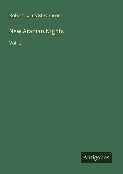 Robert Louis Stevenson: New Arabian Nights, Buch