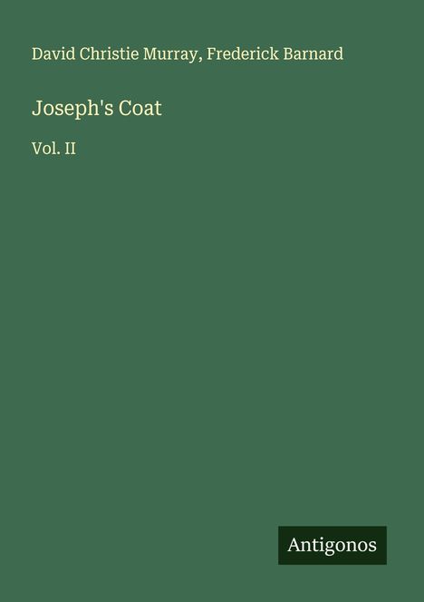 David Christie Murray: Joseph's Coat, Buch