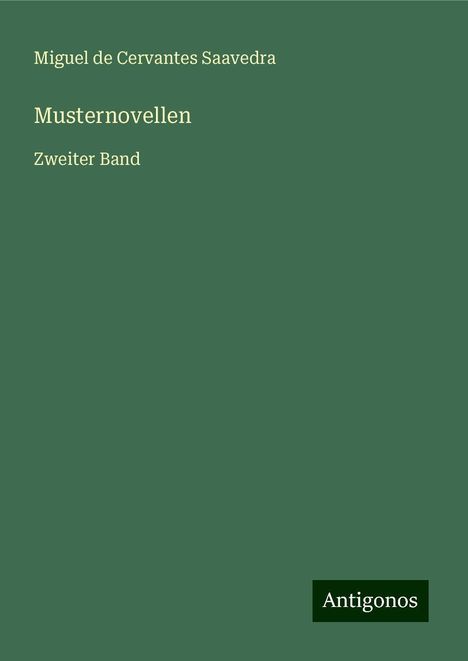 Miguel de Cervantes Saavedra: Musternovellen, Buch