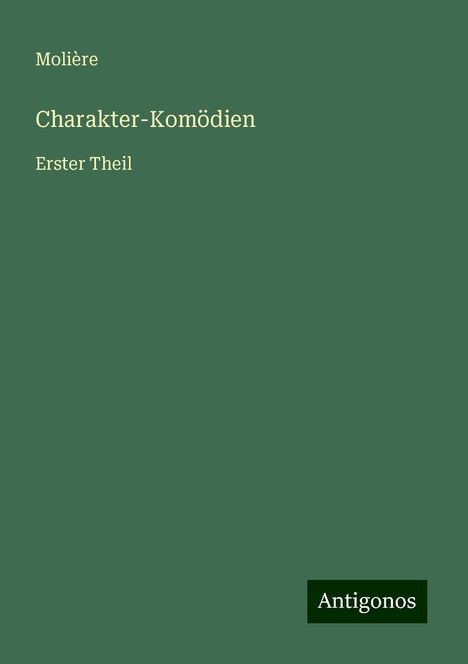 Molière: Charakter-Komödien, Buch