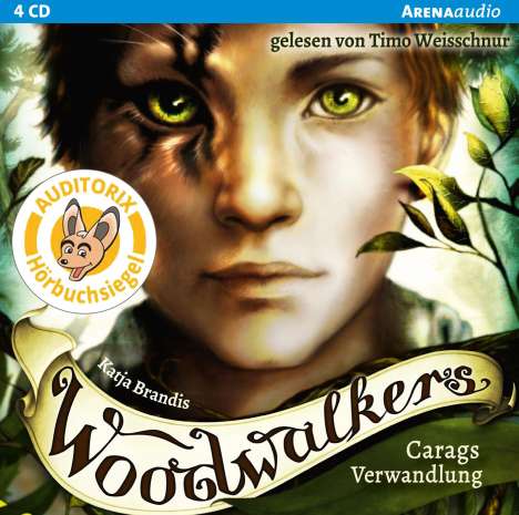 Katja Brandis: Woodwalkers (1). Carags Verwandlung, 4 CDs