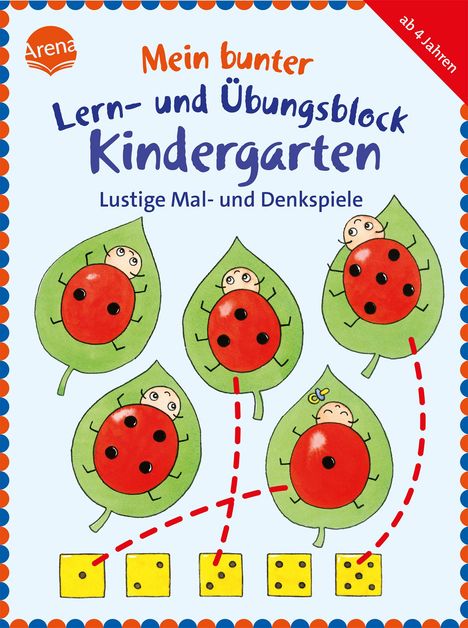 Friederike Barnhusen: Mein bunter Lern- und Übungsblock Kindergarten. Lustige Mal- und Denkspiele, Buch