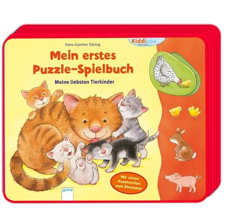 Hans-Günther Döring: Mein erstes Puzzle-Spielbuch. Meine liebsten Tierkinder, Buch