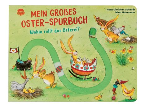 Hans-Christian Schmidt: Mein großes Oster-Spurbuch. Wohin rollt das Osterei?, Buch