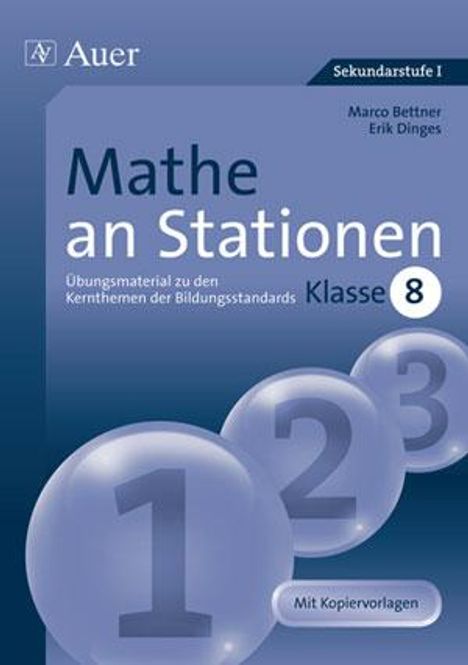 Marco Bettner: Mathe an Stationen 8, Buch