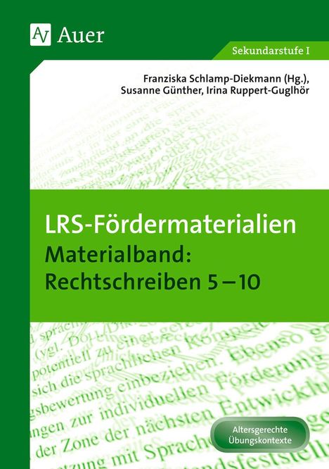 LRS-Fördermaterialien 2, Buch