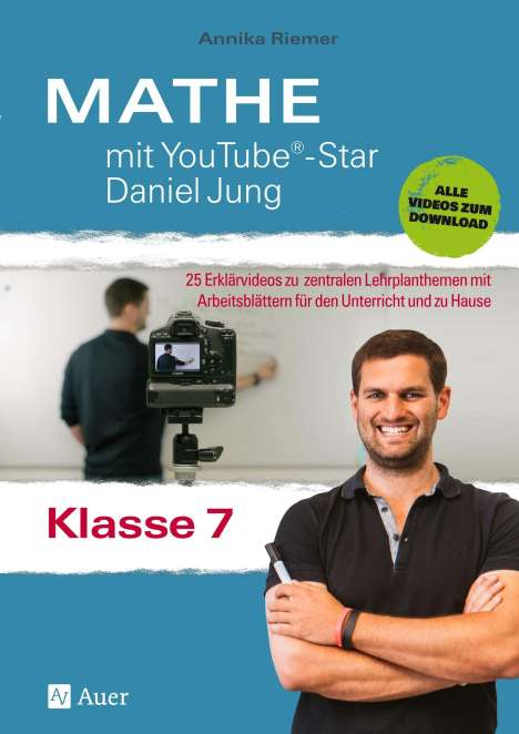 Annika Riemer: Mathe mit YouTube®-Star Daniel Jung Klasse 7, 1 Buch und 1 Diverse