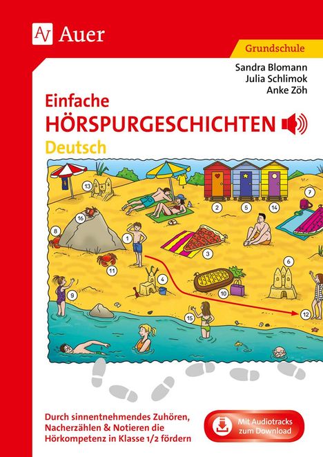 Sandra Blomann: Einfache Hörspurgeschichten Deutsch, 1 Buch und 1 Diverse