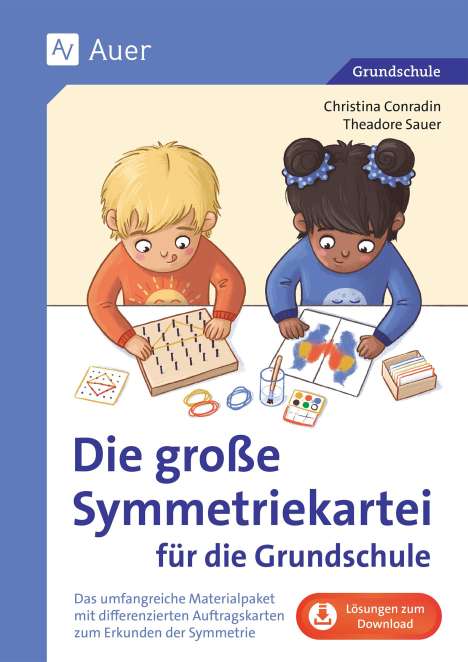 Christina Conradin: Die große Symmetriekartei für die Grundschule, 1 Buch und 1 Diverse